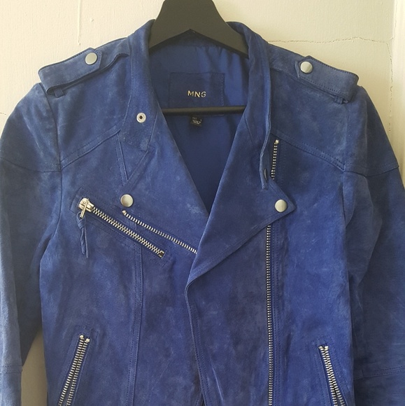 mango blue jacket